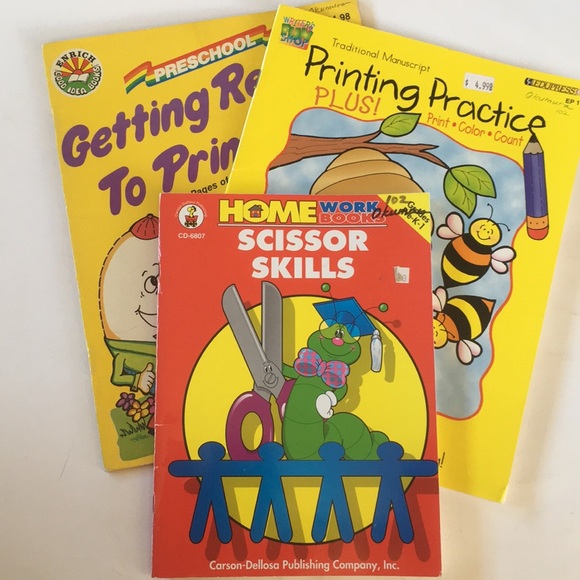 Other - “Cutting and Handwriting” workbooks/black line bk